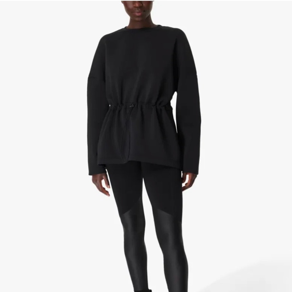 NWOT Sweaty Betty Grace Crew Neck Sweatshirt in Black small - Picture 3 of 10